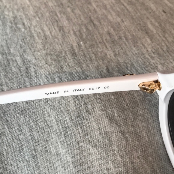 Chanel Vintage White Round Sunglasses - Picture 5 of 8